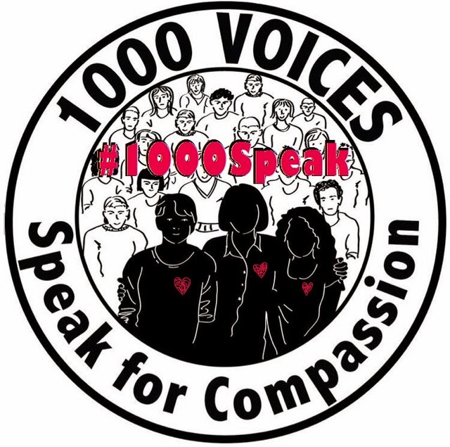 Be compassion. Feel compassion.  Live compassion.  #1000Speak 1