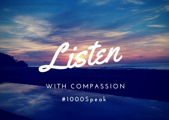 #1000Speak - Listen to your Children with Compassion