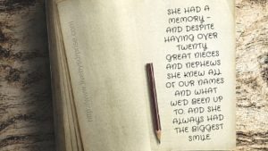 The Grandmother Diaries - Memories and Deaths